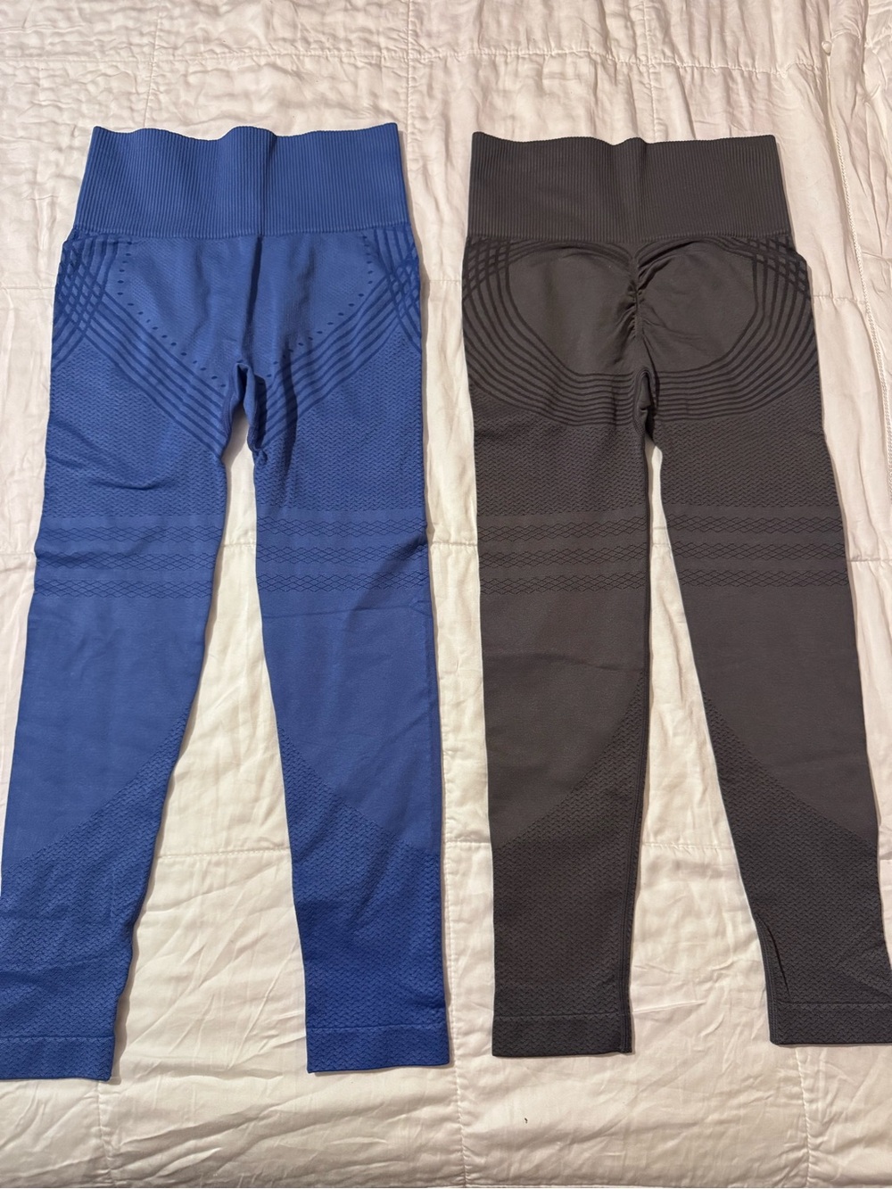 Women's Seamless 3D Sculpting High-Waist Contour Compression Leggings (2 pair)